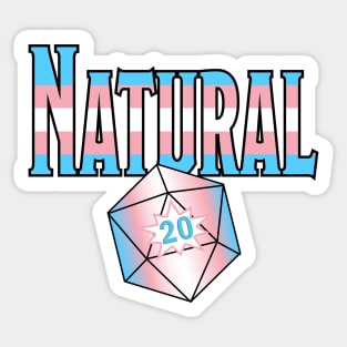 It's Natural! - Trans Pride Colors Sticker